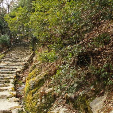 Takao (Kyoto), Stone stairway at the entrance of Jingo-ji temple