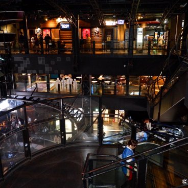 Tokyo Joypolis (Odaiba), View on the 3 indoor levels