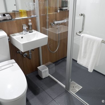 Almont Hotel Nippori (Tokyo), Bathroom and WC of the Moderate Semi Double room
