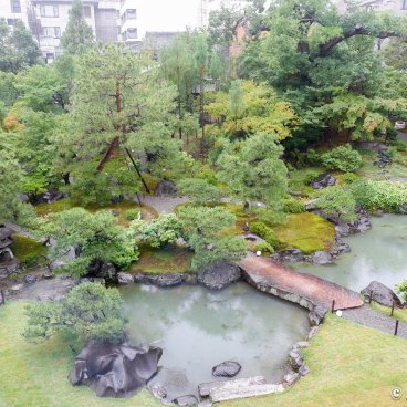 Gion Kagai Art Museum (Kyoto), View on Chisen, the museum's Japanese garden 2