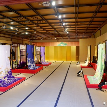 Gion Kagai Art Museum (Kyoto), Display of Geiko and Maiko's kimonos 2