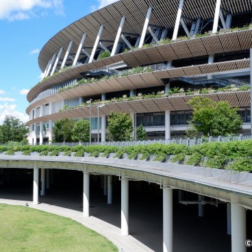 Meiji Jingu Gaien (Tokyo), National Stadium built for 2020 Olympics in Kasumigaoka 4