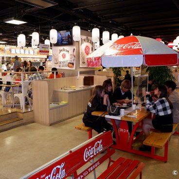 Odaiba Takoyaki Museum (Tokyo), View on the food court