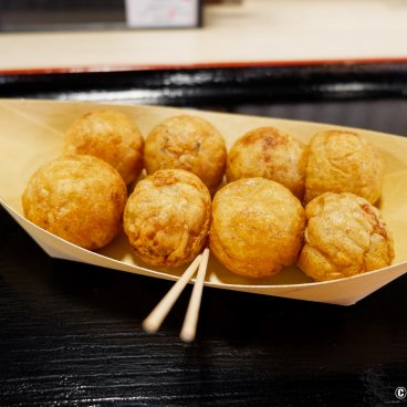 Odaiba Takoyaki Museum (Tokyo), Serving of plain takoyaki balls