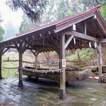 Oga Peninsula (Akita), Pavilion at Shinzan-jinja shrine