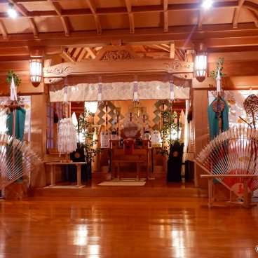 Oga Peninsula (Akita), Main hall of Shinzan-jinja shrine 2 