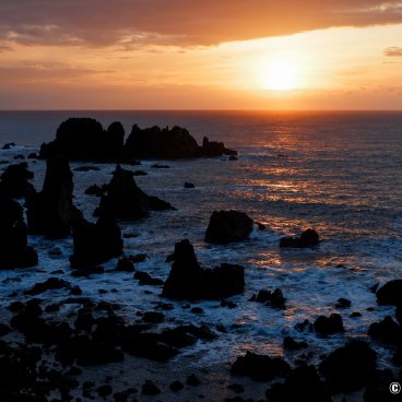 Oga Peninsula (Akita), Sunset at Cape Nyudo 2