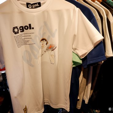 gol. STORE TSUBASA (Tokyo), T-shirts from the Tsubasa Padel collection