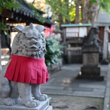 Shike-michi (Nagoya), Komainu statue at Sengen-jinja shrine