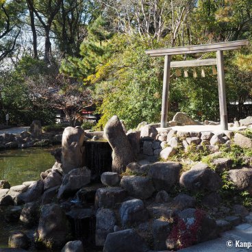 Shinon Washoku Senryu (Osaka), Garden of the shrine and Shinon Washoku Senryu's blessing ceremony