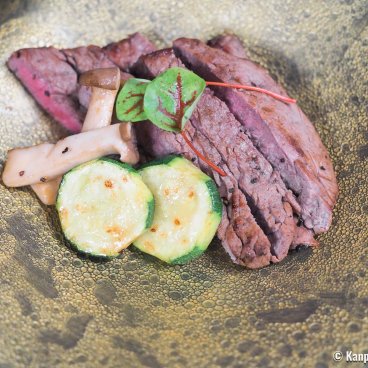 Shinon Washoku Senryu (Osaka), Tender wagyu beef dish