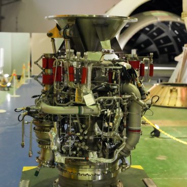 Tanegashima Space Center, Detail of a rocket part in Rocket Garage