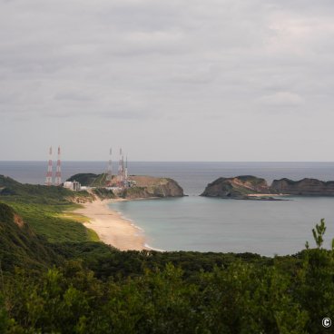 Tanegashima Space Center, View from the observation platform at Yoshinobu Launch Complex