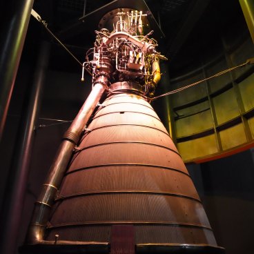 Tanegashima Space Center, Engine display in the museum