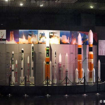 Tanegashima Space Center, Rockets display in the museum