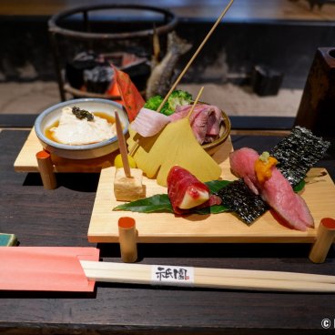 Kagurazaka Irori Yakiniku Gion (Tokyo), Choice of beef meat and autumn vegetables