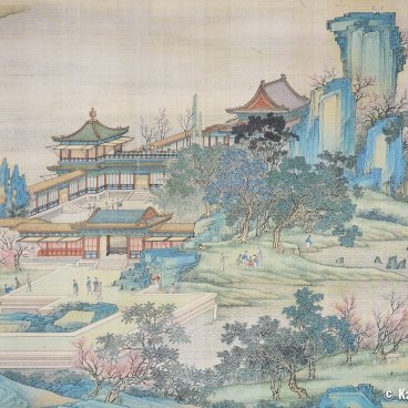 Garden of Fine Arts, Kyoto, Detail of Along the River During the Qingming Festival 2