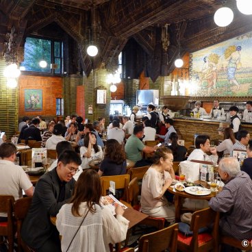 Ginza Lion 7-Chome (Tokyo), Authentic main room of the beer hall 2
