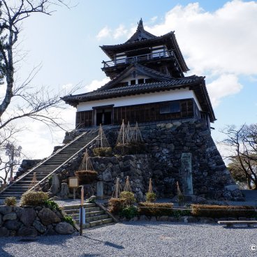 Maruoka Castle (Fukui), General view of the wooden keep