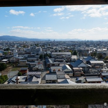 Maruoka Castle (Fukui), View on the city from the keep