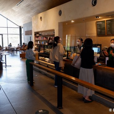 Starbucks Kawagoe Kanetsuki-dori, Ordering counter