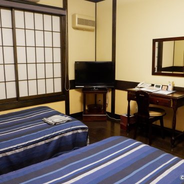 Tamachi Bukeyashiki Hotel (Kakunodate), Western-style room with 2 beds 2