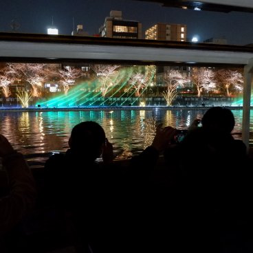 Osaka River Fantasy, Water and Light Fountain Show on the Okawa river 3