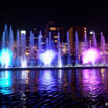 Osaka River Fantasy, Water and Light Fountain Show on the Okawa river 4
