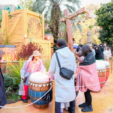 Donkey Kong Country (USJ, Osaka), Music game on the DK Bongos drums