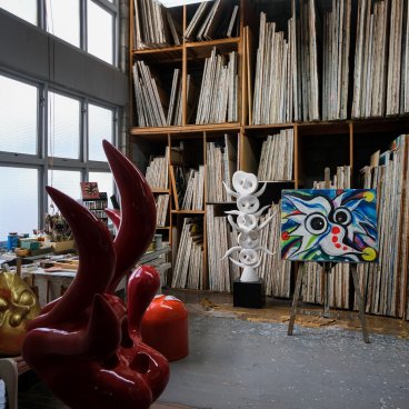 Taro Okamoto Memorial Museum (Tokyo), Permanent exhibition of the artist's studio
