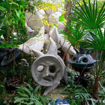 Taro Okamoto Memorial Museum (Tokyo), A group of sculptures in the garden