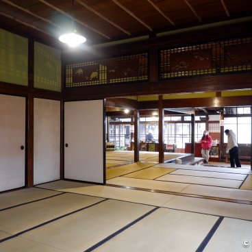 Kakunodate (Akita), View on the genkan hall from inside the Ishiguro Samurai House