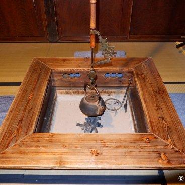 Kakunodate (Akita), Irori open hearth in the Ishiguro Samurai House