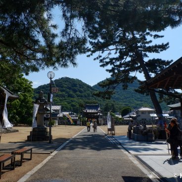 Zentsu-ji (Shikoku), Paved alley, To-in Garan enclosure