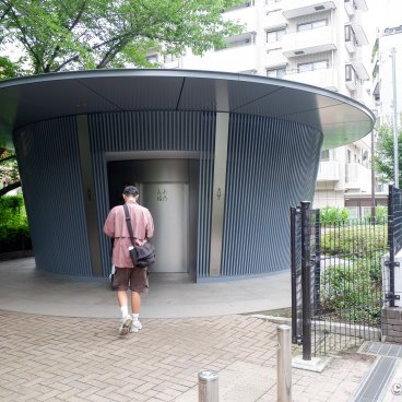 The Tokyo Toilet (Shibuya), Jingu-dori park toilet facility, by Tadao Ando