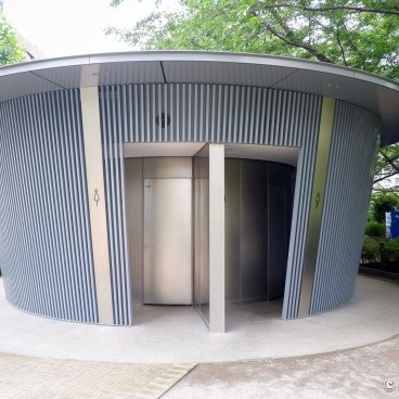 The Tokyo Toilet (Shibuya), Jingu-dori park toilet facility, by Tadao Ando 2
