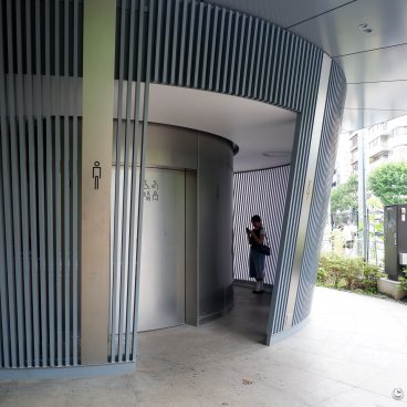 The Tokyo Toilet (Shibuya), Jingu-dori park toilet facility, by Tadao Ando 6
