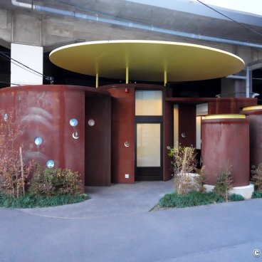 The Tokyo Toilet (Shibuya), Sasazuka Greenway toilet facility, by Junko Kobayashi