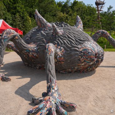 Ghibli Park (Nagoya), Statue of the Demon Spirit in Mononoke's Village