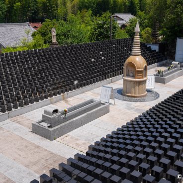 Kosho-ji (Nagoya), View on the modern side of the temple's cemetery