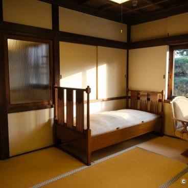 Edo-Tokyo Open-Air Architectural Museum, A bedroom in the Hachirouemon Mitsui Residence (1952)