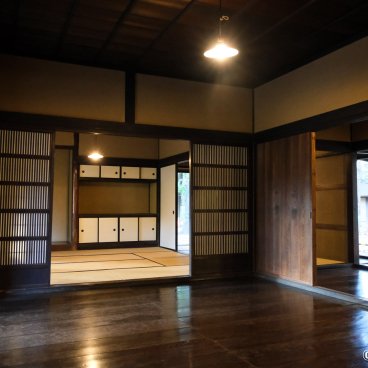 Edo-Tokyo Open-Air Architectural Museum, Floorboard and tatami rooms (Zashiki) in the house of Hachioji's guard captain (late Edo period)