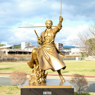 One Piece Kumamoto Revival Project (Kyushu), Statue of Zoro in Ozu