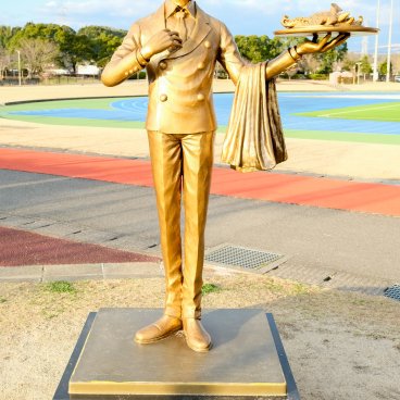 One Piece Kumamoto Revival Project (Kyushu), Statue of Sanji in Mashiki
