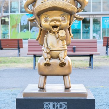 One Piece Kumamoto Revival Project (Kyushu), Statue of Chopper in the city-center of Kumamoto