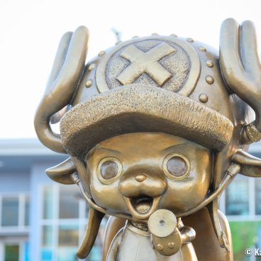 One Piece Kumamoto Revival Project (Kyushu), Statue of Chopper in the city-center of Kumamoto 2