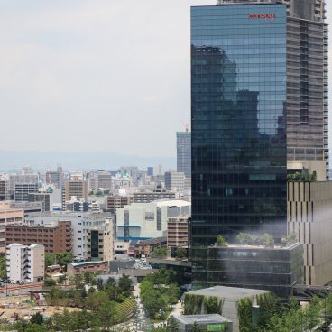 Grand Green Osaka (Umeda), View on the northern side (still under construction) and the Hotel Canopy by Hilton Osaka Umeda