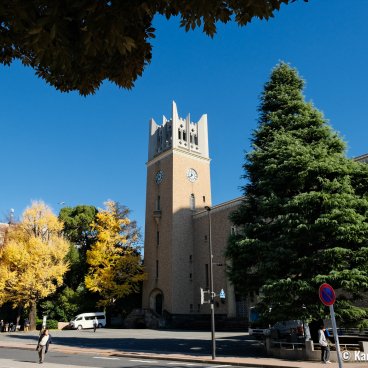 Waseda University (Tokyo), Okuma Auditorium in autumn