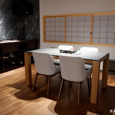 Auberge Homachi Mikuni Minato (Fukui), Kitchen area of the Bishamon house
