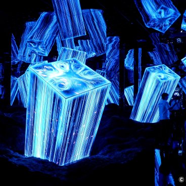 teamLab Biovortex Kyoto, Megaliths in the Eternal Existence of the Open Universe 2